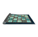 Sideview of Checkered Light Blue Modern Rug, abs819lblu