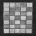 Square Checkered Gray Modern Rug, abs819gry