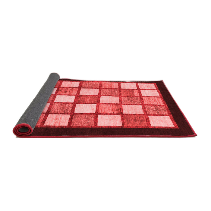 Checkered Red Modern Area Rugs