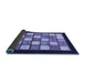 Sideview of Checkered Blue Modern Rug, abs819blu