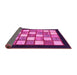 Sideview of Checkered Pink Modern Rug, abs819pnk