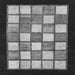 Square Machine Washable Checkered Gray Modern Rug, wshabs819gry