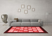 Modern Red Washable Rugs