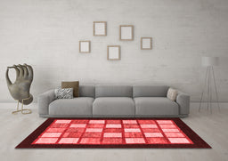 Modern Red Washable Rugs
