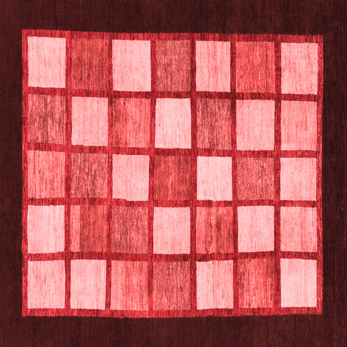 Checkered Red Modern Rug, abs819red