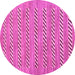 Round Abstract Pink Modern Rug, abs81pnk