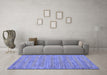 Machine Washable Abstract Blue Modern Rug in a Living Room, wshabs81blu