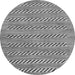 Round Machine Washable Abstract Gray Modern Rug, wshabs81gry