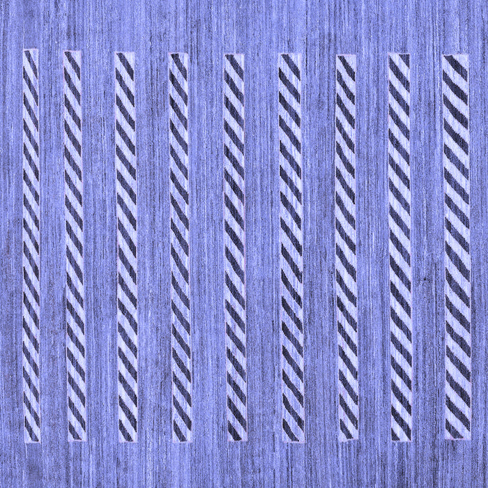 Square Abstract Blue Modern Rug, abs81blu