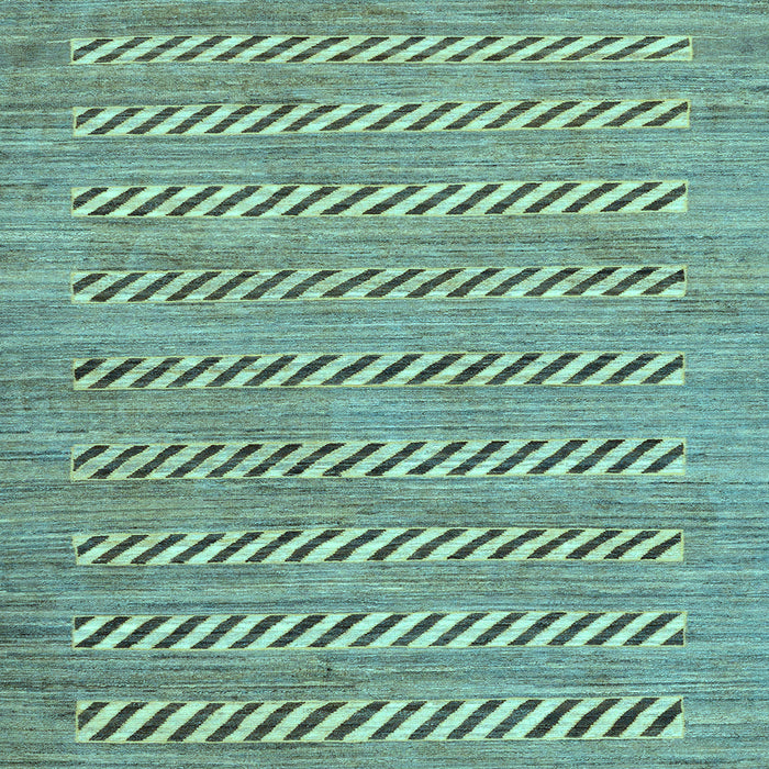 Square Abstract Light Blue Modern Rug, abs81lblu