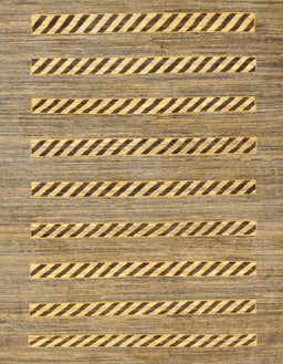 Abstract Light Brown Modern Rug, abs81