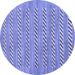 Round Machine Washable Abstract Blue Modern Rug, wshabs81blu