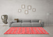 Modern Red Washable Rugs