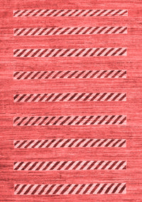 Abstract Red Modern Rug, abs81red