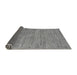 Sideview of Abstract Gray Modern Rug, abs81gry