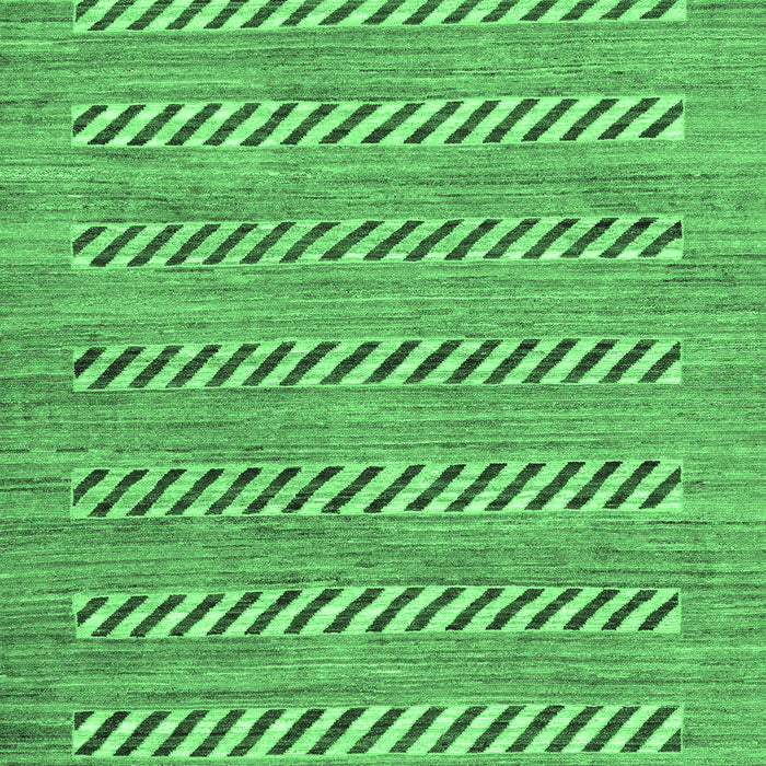 Machine Washable Abstract Emerald Green Modern Area Rugs, wshabs81emgrn