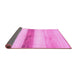 Sideview of Solid Pink Modern Rug, abs820pnk