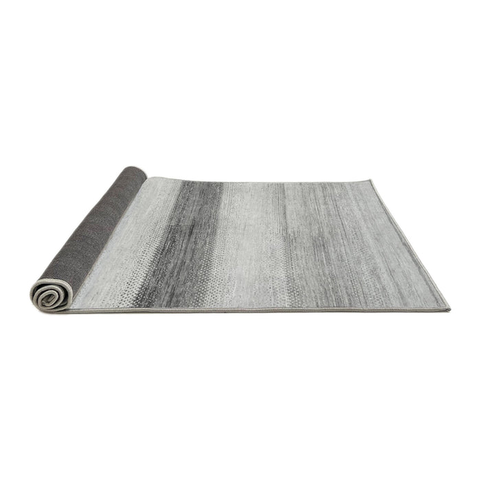 Sideview of Solid Gray Modern Rug, abs820gry