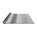 Sideview of Solid Gray Modern Rug, abs820gry