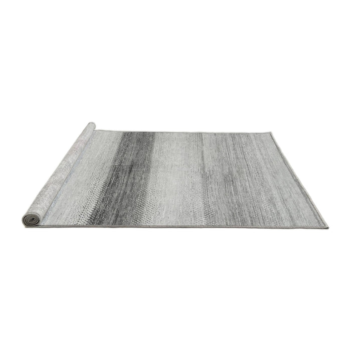 Sideview of Machine Washable Solid Gray Modern Rug, wshabs820gry