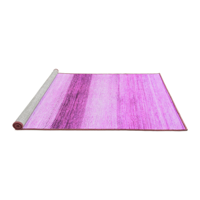 Sideview of Machine Washable Solid Purple Modern Area Rugs, wshabs820pur