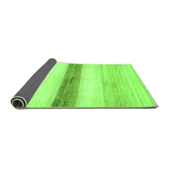 Sideview of Solid Green Modern Rug, abs820grn