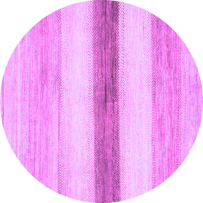 Round Solid Purple Modern Rug, abs820pur