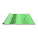 Sideview of Machine Washable Solid Emerald Green Modern Area Rugs, wshabs820emgrn