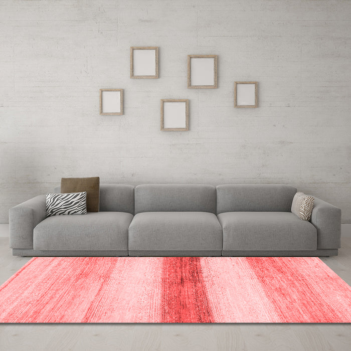 Modern Red Washable Rugs