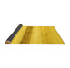 Sideview of Solid Yellow Modern Rug, abs820yw