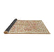 Sideview of Abstract Wheat Beige Modern Rug, abs821