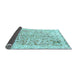 Sideview of Abstract Light Blue Modern Rug, abs821lblu