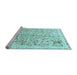 Sideview of Machine Washable Abstract Light Blue Modern Rug, wshabs821lblu