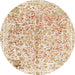 Round Abstract Wheat Beige Modern Rug, abs821