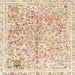 Square Machine Washable Abstract Wheat Beige Rug, wshabs821