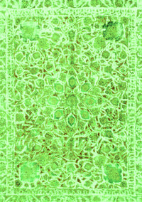 Abstract Green Modern Rug, abs821grn