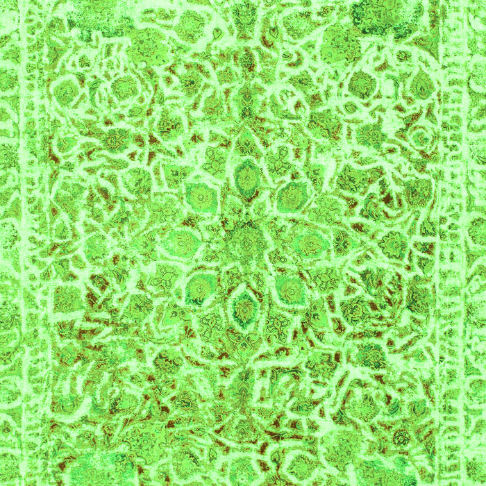 Abstract Green Modern Rug, abs821grn