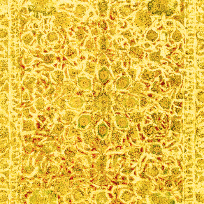 Abstract Yellow Modern Rug, abs821yw