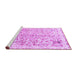 Sideview of Machine Washable Abstract Purple Modern Area Rugs, wshabs821pur