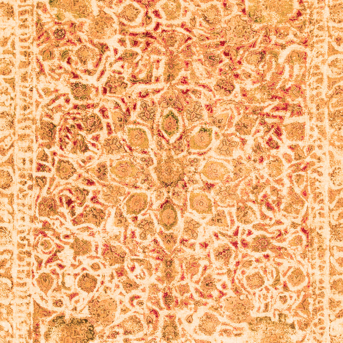 Machine Washable Abstract Orange Modern Area Rugs, wshabs821org