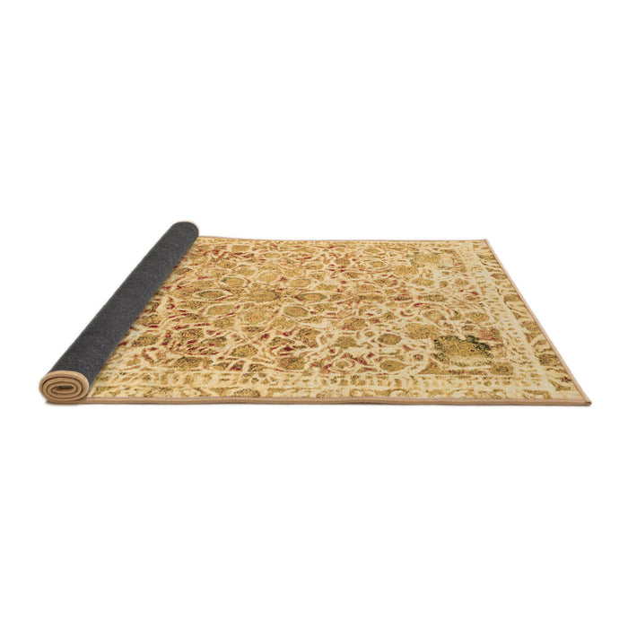 Sideview of Abstract Brown Modern Rug, abs821brn