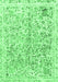Machine Washable Abstract Emerald Green Modern Area Rugs, wshabs821emgrn