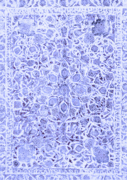 Abstract Blue Modern Rug, abs821blu