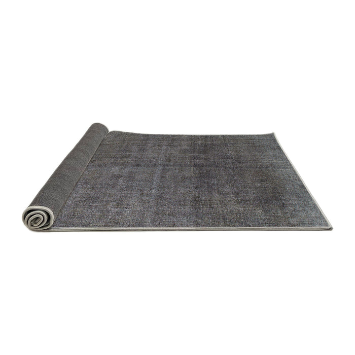 Sideview of Abstract Gray Modern Rug, abs822