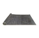 Sideview of Abstract Gray Modern Rug, abs822