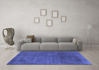 Machine Washable Abstract Blue Modern Rug, wshabs822blu