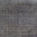 Square Machine Washable Abstract Gray Rug, wshabs822