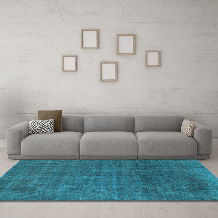 Machine Washable Abstract Light Blue Modern Rug in a Living Room, wshabs822lblu