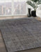 Machine Washable Abstract Gray Rug in a Family Room, wshabs822