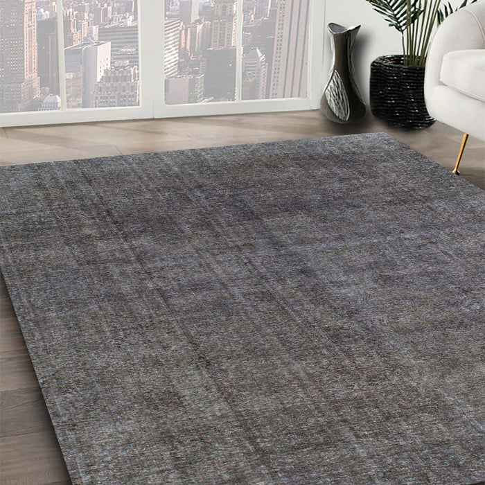 Machine Washable Abstract Gray Rug in a Family Room, wshabs822